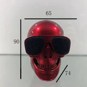 Skull Head Speaker Portable Mini Bluetooth-Compatible Wireless HD Stereo Speakers Skull Head Subwoofer Creative Home Ornament