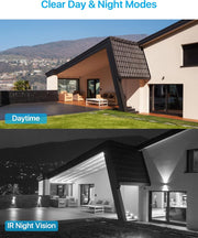 3K Lite Home Security Camera System with AI Human Vehicle Detection, H.265+ 8CH CCTV DVR and 8 X 1080P Wired Outdoor Indoor Bullet Dome Cameras, Remote Access, Alert Push (1TB Hard Drive)