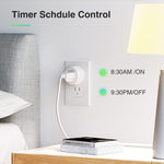 Mini Smart Plug Works with Alexa and Google Home, APP Control & Timer Function, No Hub Required,Etl FCC Listed (4 Pack) Outlets