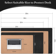 Leather & Cork Desk Pad - 24