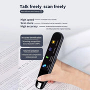 Translator Pen ,Portable Text to Speech Reading Pen 112 Language Translator Device with 3.0 Inch Electronic Smart Touch Screen Wireless Translation Pen for Students Adults Traveler Business